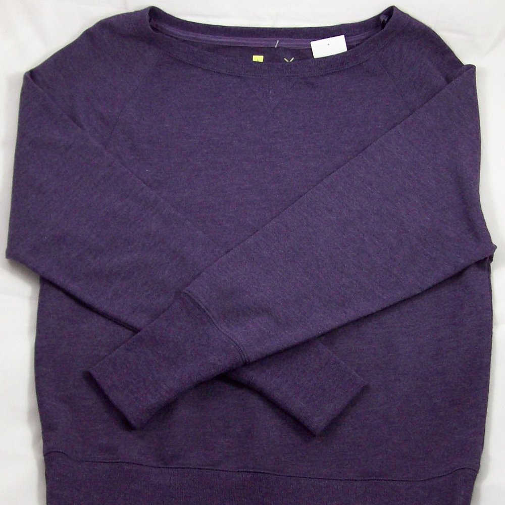 Xersion Purple Long Sleeve Pullover Sweatshirt